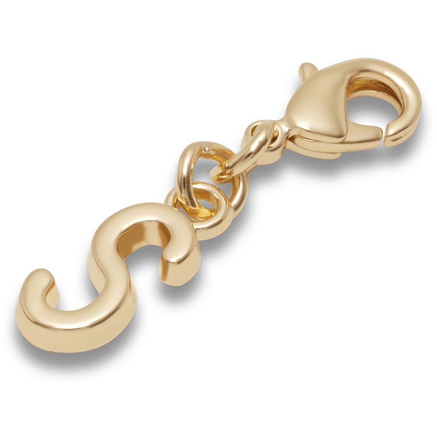 Crocs / Gold Letter S Charm Jibbitz™ charms Discount