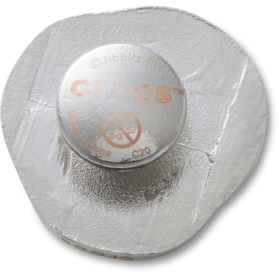 Crocs Silver and Pearl Disc Jibbitz™ charms On Sale