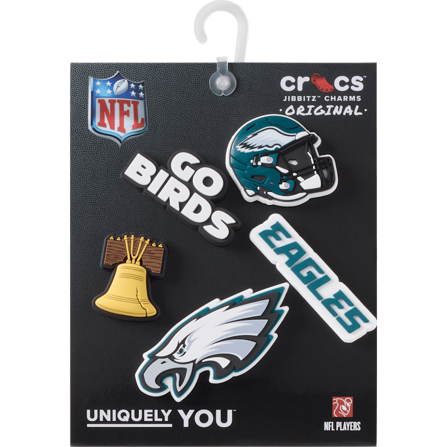 Crocs / NFL Philadelphia Eagles 5 Pack Jibbitz Shoe Charm Discount