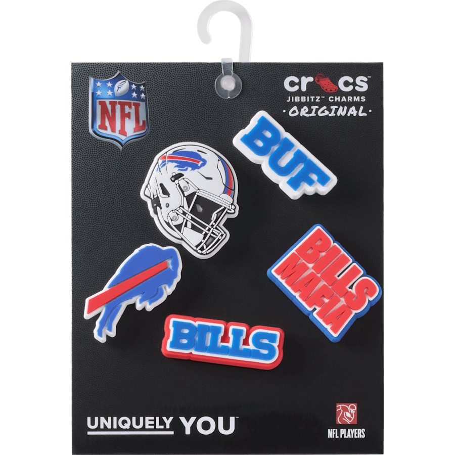 Crocs / NFL Buffalo Bills 5 Pack Jibbitz Shoe Charm Discount