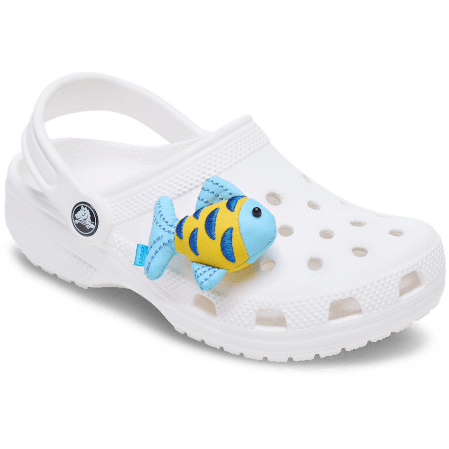 Crocs Blue and Gold Sparkle Fish Jibbitz™ charms Outlet