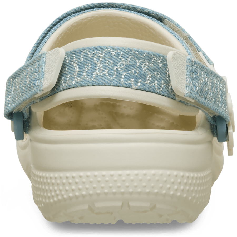 Crocs Kids’ Classic Denim Flower Adjustable Backstrap Clog Outlet