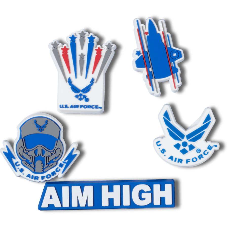 Crocs / Armed Forces US Air Force 5Pck Jibbitz Shoe Charm Discount