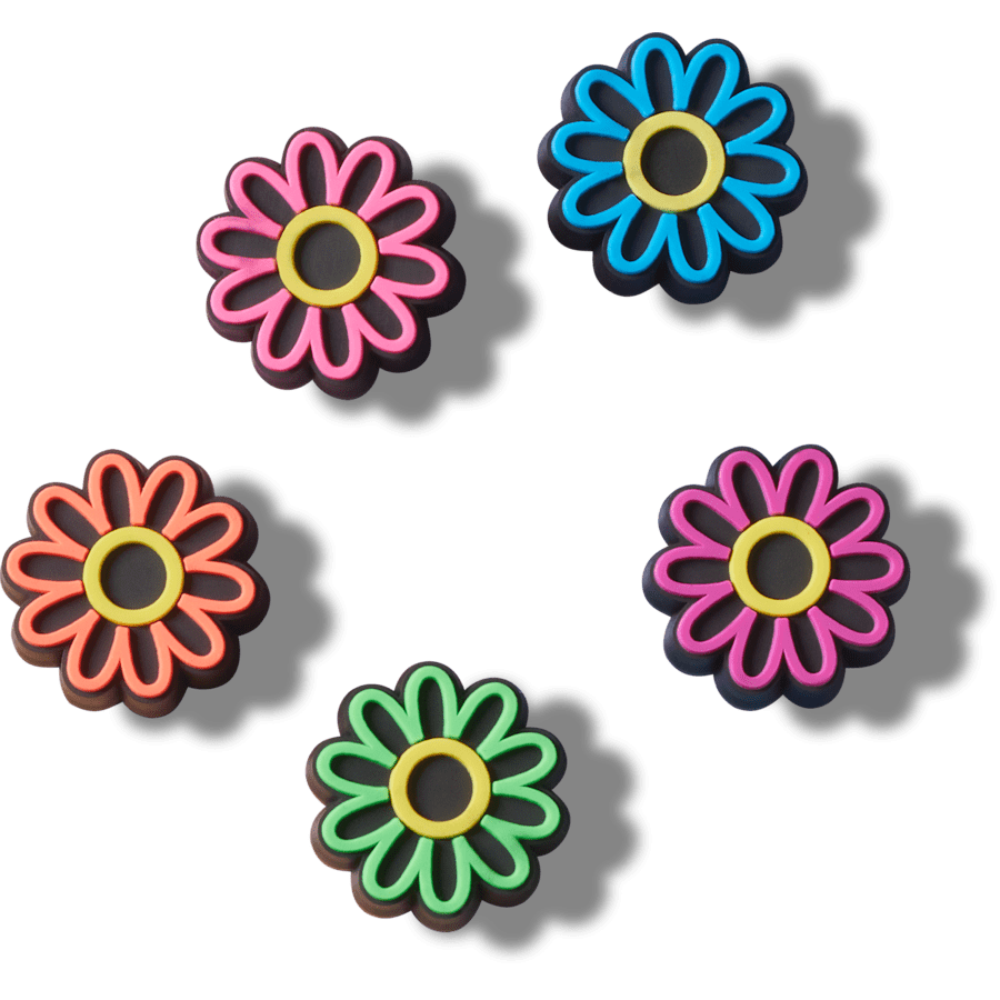 Crocs / Lights Up Daisy 5 Pack Jibbitz Shoe Charm Discount