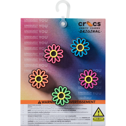 Crocs / Lights Up Daisy 5 Pack Jibbitz Shoe Charm Discount
