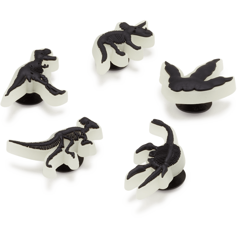 Crocs Glow In The Dark Dino 5 Pack Jibbitz Shoe Charm Sale