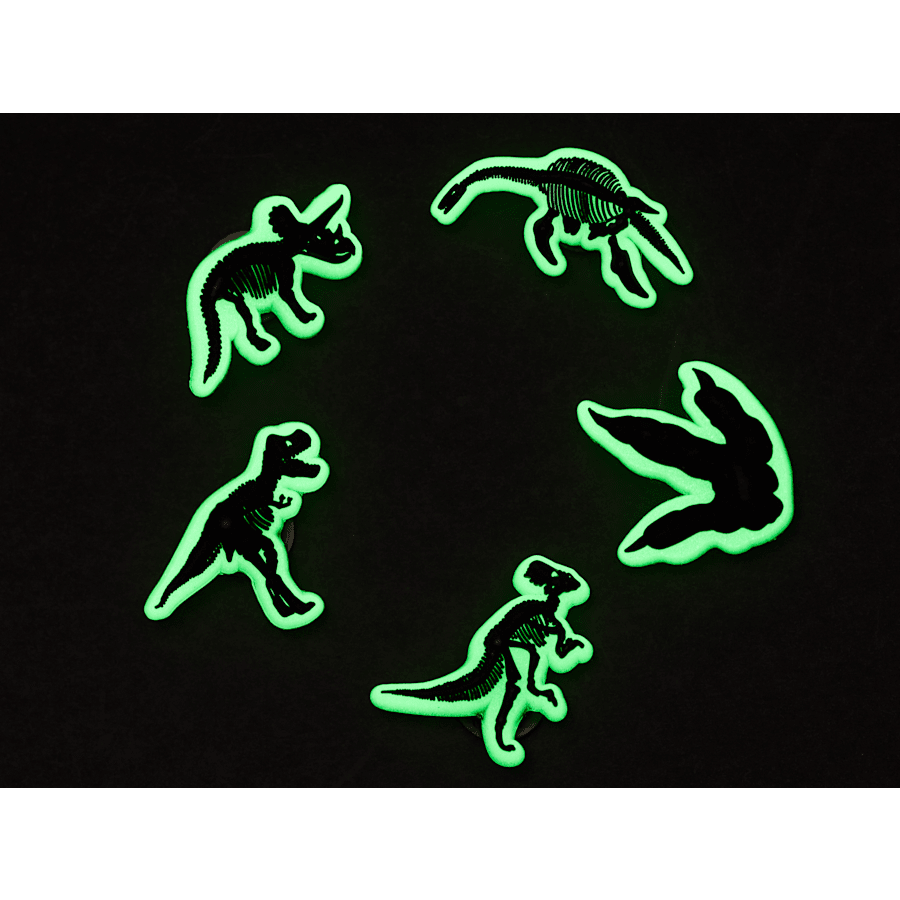 Crocs Glow In The Dark Dino 5 Pack Jibbitz Shoe Charm Sale