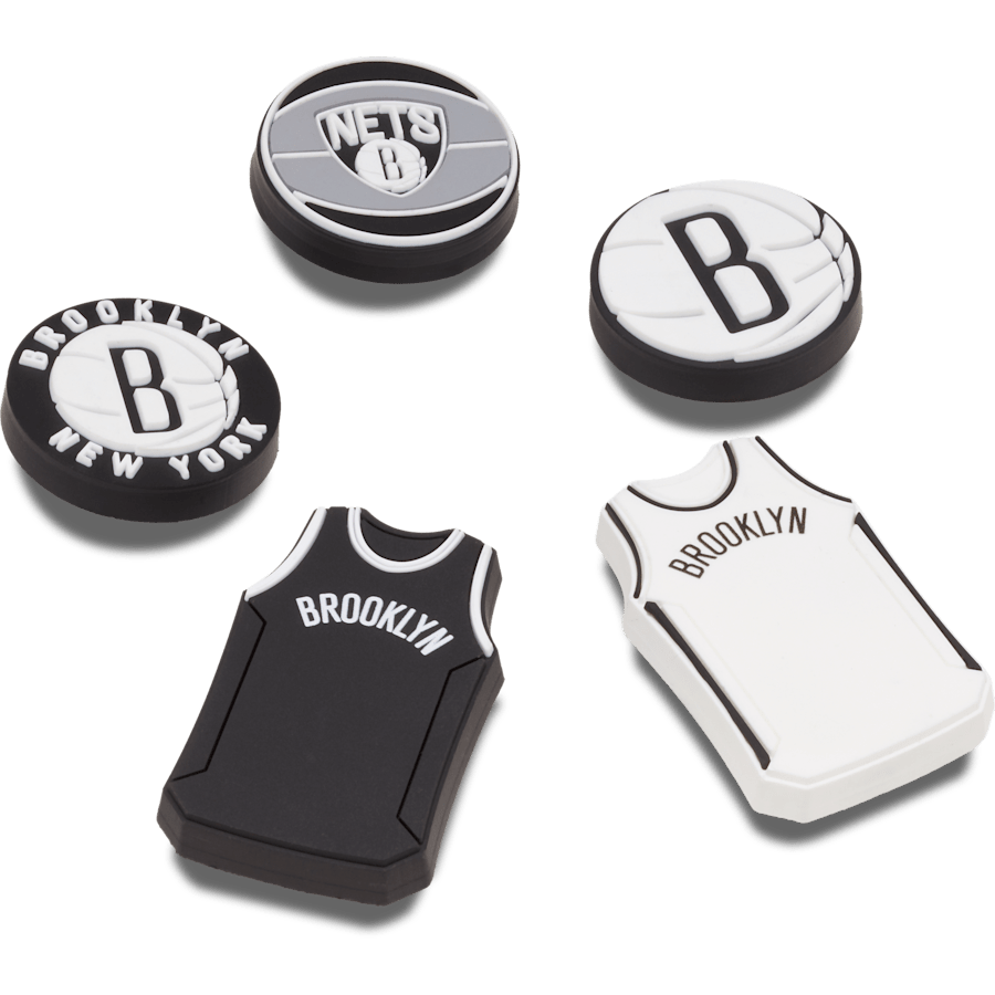 Crocs NBA Brooklyn Nets 5 Pack Jibbitz™ charms Discount