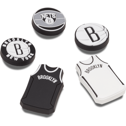 Crocs NBA Brooklyn Nets 5 Pack Jibbitz™ charms Discount