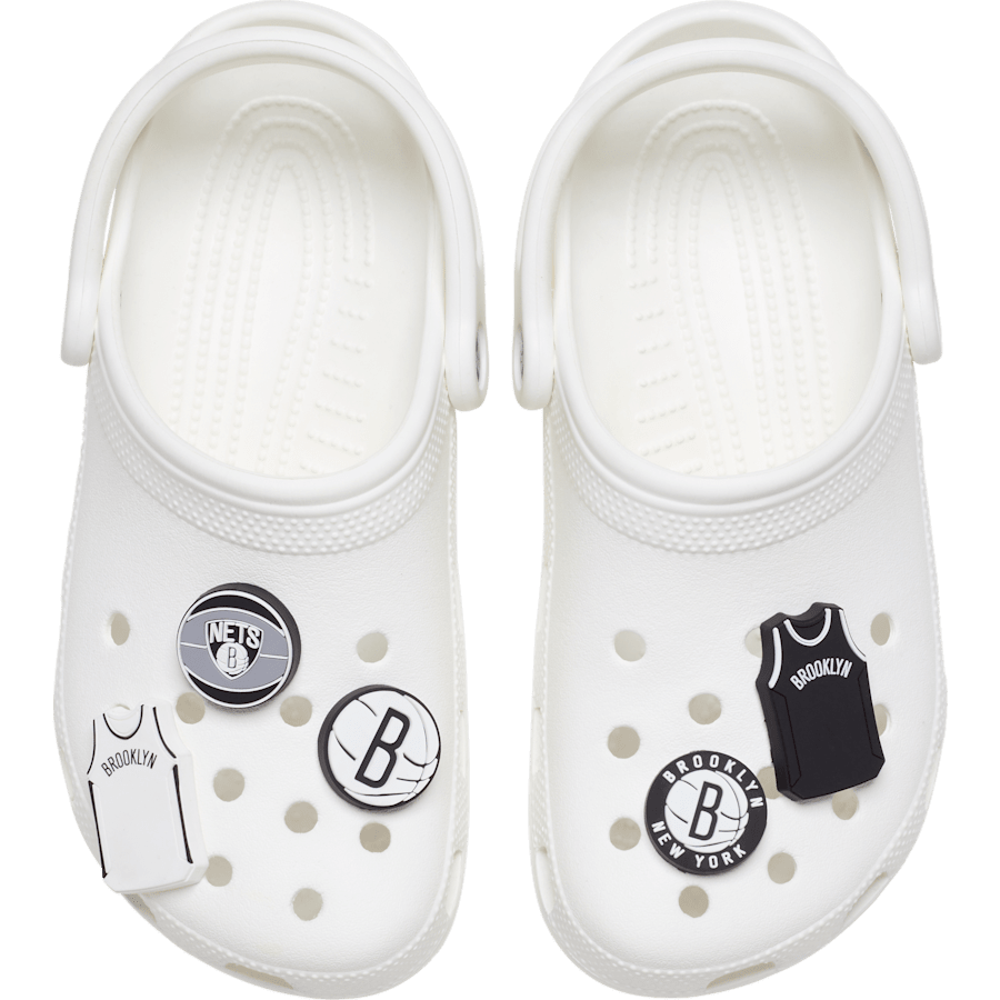 Crocs NBA Brooklyn Nets 5 Pack Jibbitz™ charms Discount
