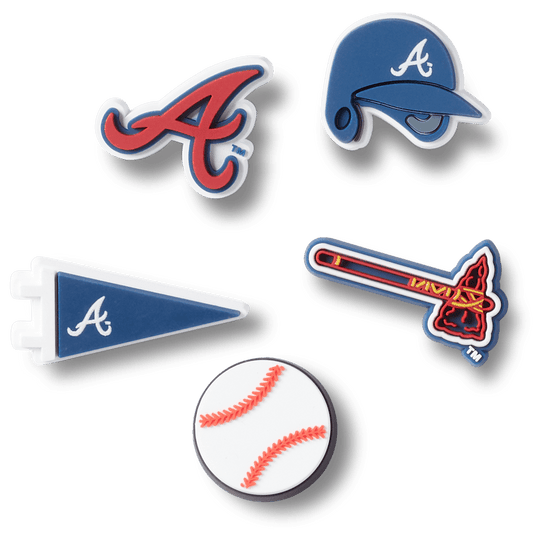 Crocs / MLB Atlanta Braves 5 Pack Jibbitz™ charms Discount