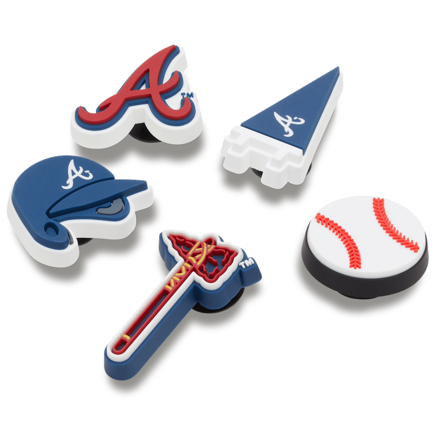Crocs / MLB Atlanta Braves 5 Pack Jibbitz™ charms Discount