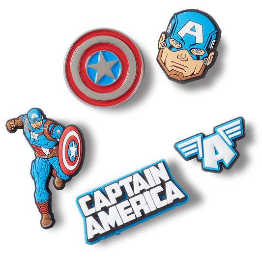 Crocs Captain America 5 Pack Jibbitz™ charms Outlet