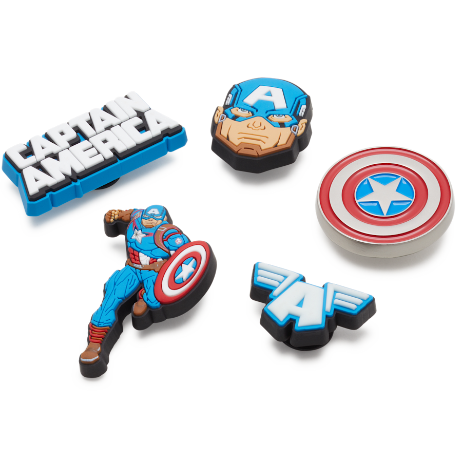 Crocs Captain America 5 Pack Jibbitz™ charms Outlet