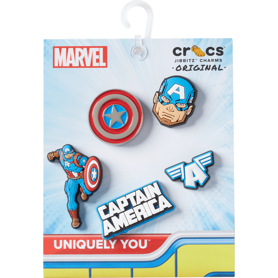 Crocs Captain America 5 Pack Jibbitz™ charms Outlet