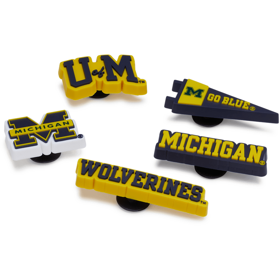 Crocs University of Michigan 5 Pack Jibbitz™ charms On Sale