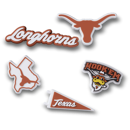 Crocs University of Texas 5 Pack Jibbitz™ charms Outlet