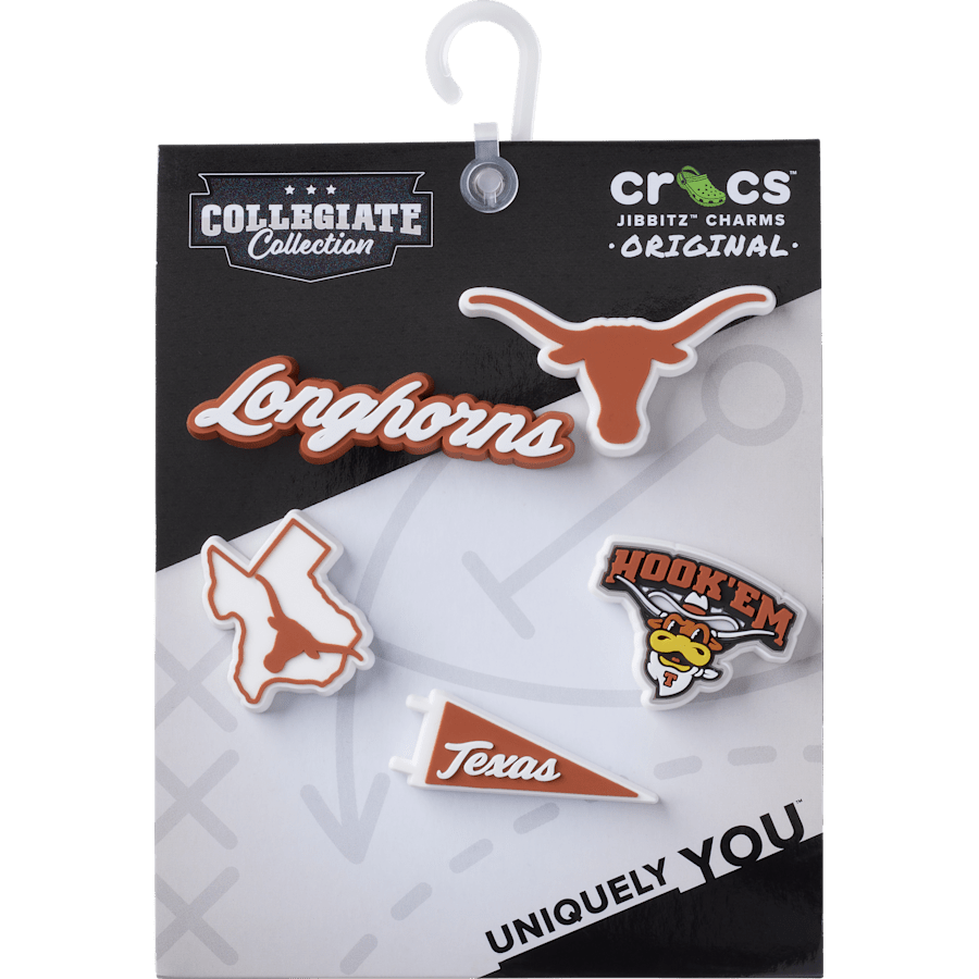Crocs University of Texas 5 Pack Jibbitz™ charms Outlet