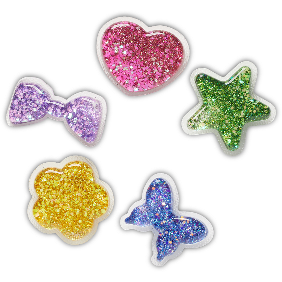 Crocs UV Changing Squish 5 Pack Jibbitz™ charms Discount