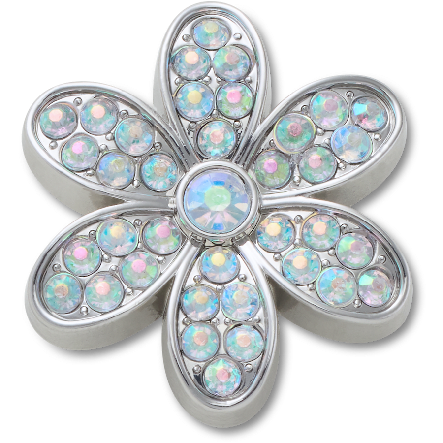 Crocs - Silver Mnchrm Daisy 1 Jibbitz™ charms For Sale