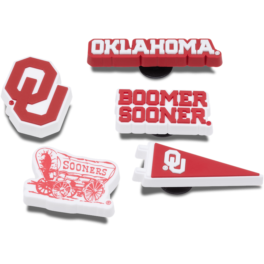 Crocs / Univ of Oklahoma 5 Pack Jibbitz™ charms Discount