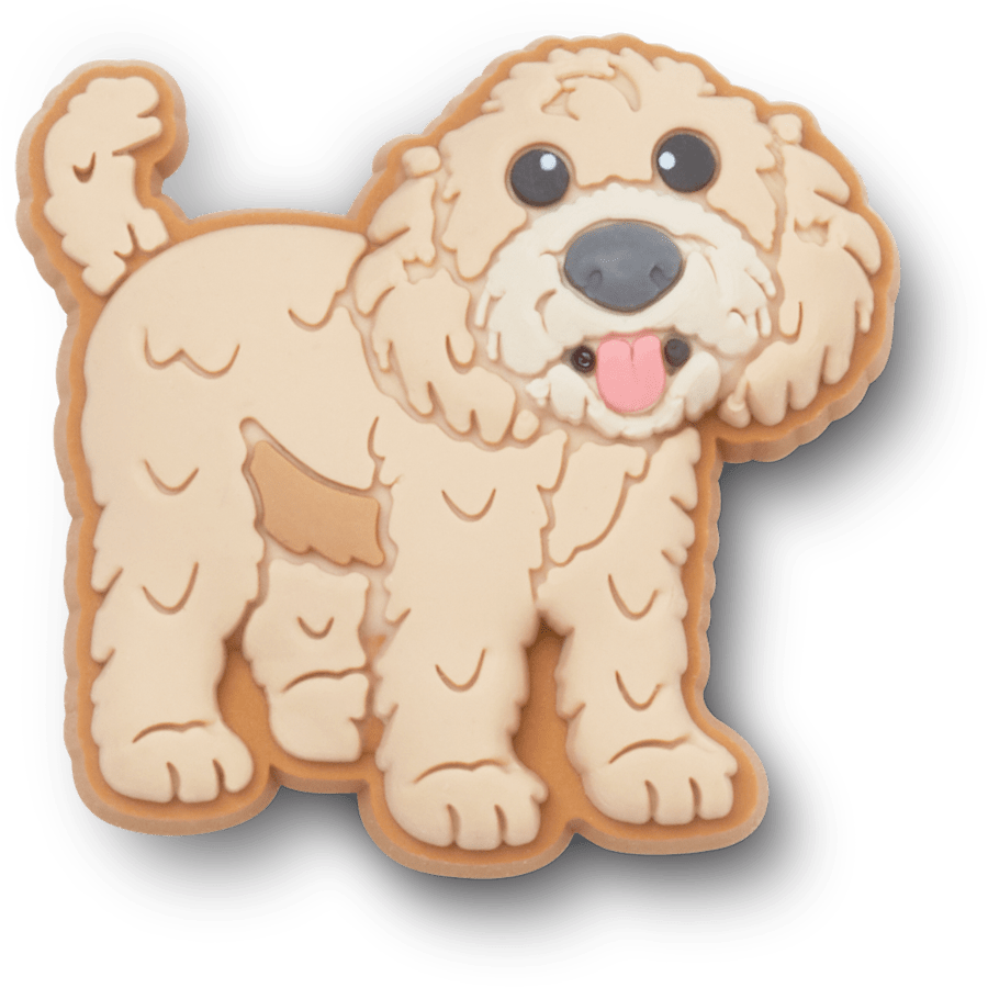 Crocs - b'Golden Doodle Puppy Jibbitz Shoe Charm' For Sale