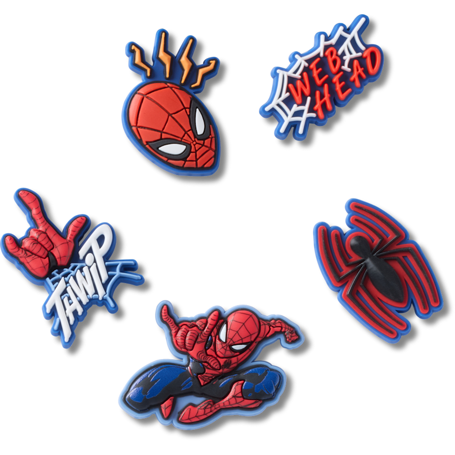 Crocs Spiderman 5 Pack Jibbitz™ charms Discount