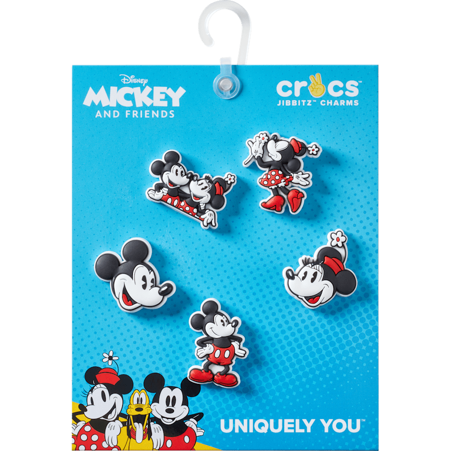 Crocs Mickey and Minnie PVC 5 Pack Jibbitz™ charms Discount