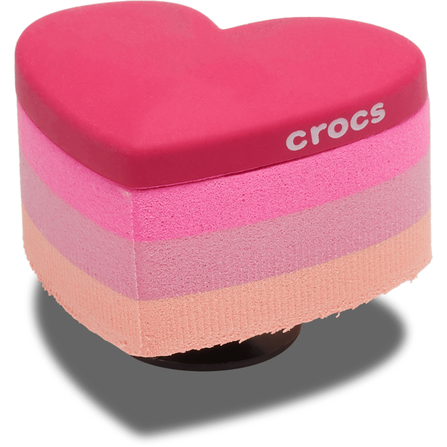 Crocs Stacked Pink Heart Jibbitz™ charms Outlet