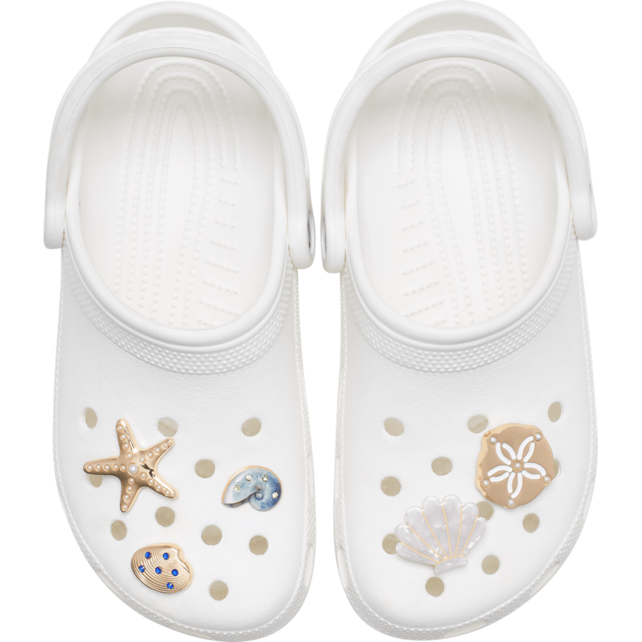Crocs | Gold Seashell 5 Pack Jibbitz™ charms Online