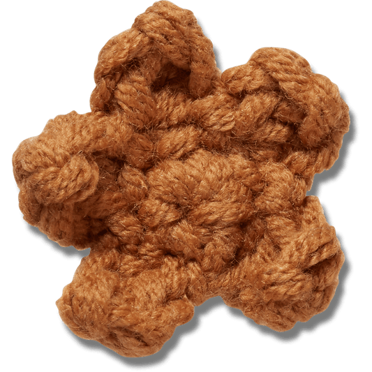 Crocs Crafted Crochet Brown Star Jibbitz™ charms Discount
