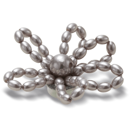 Crocs - Grey Pearl Beaded Daisy Jibbitz™ charms For Sale