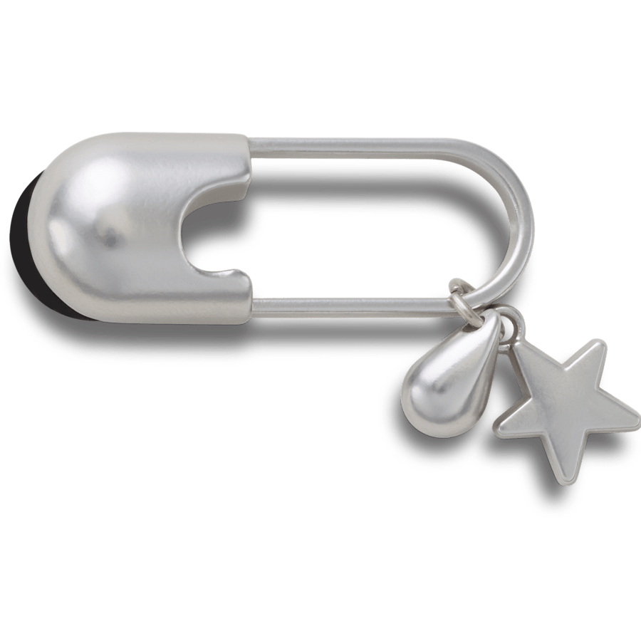 Crocs Silver Meta Safety Pin Jibbitz™ charms Sale