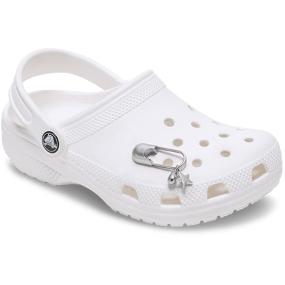 Crocs Silver Meta Safety Pin Jibbitz™ charms Sale