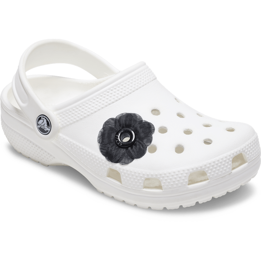 Crocs Black Chiffon Grommet Jibbitz™ charms Discount