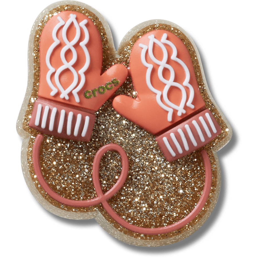 Crocs / Glitter Pink Mittens Jibbitz™ charms Discount
