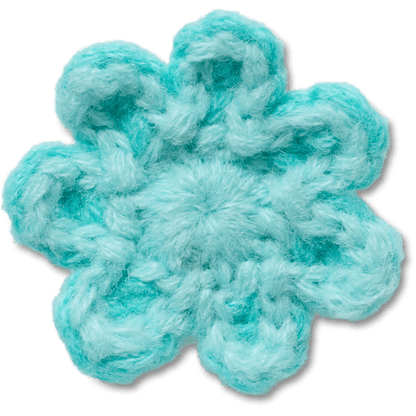 Crocs Crochet Blue Flower Jibbitz™ charms On Sale
