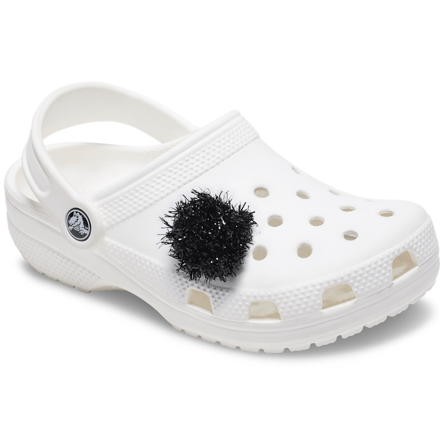 Crocs Black Tinsel Pom Jibbitz™ charms Outlet