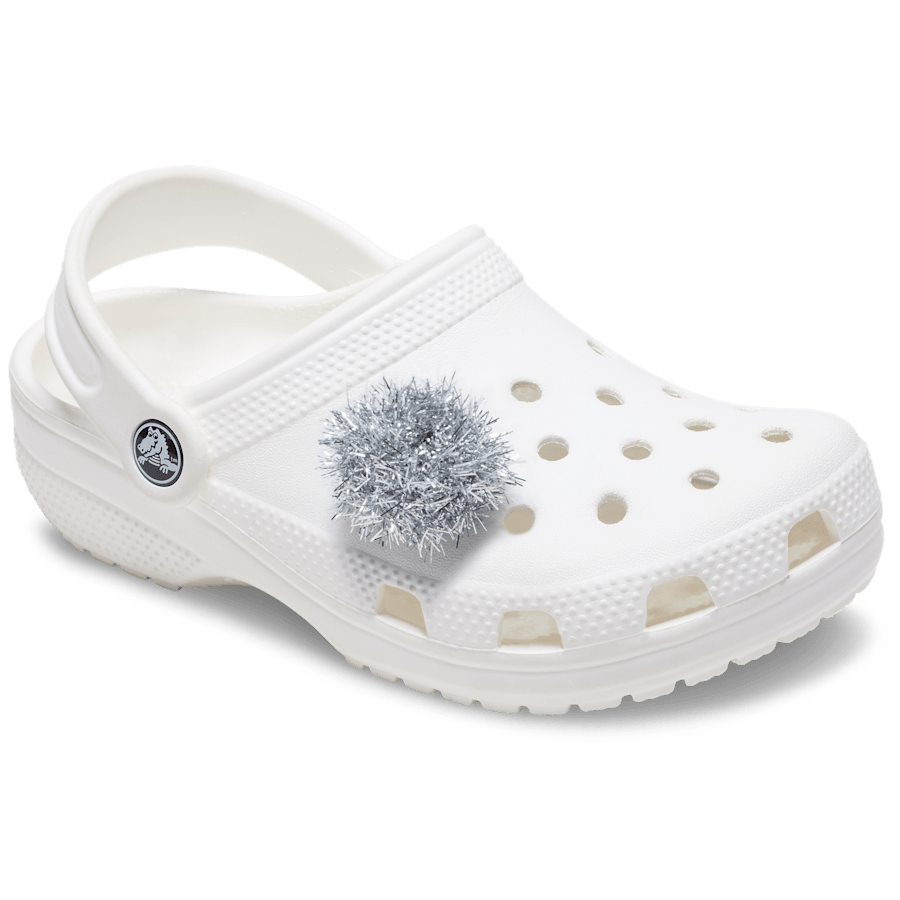 Crocs - Silver Tinsel Pom Jibbitz™ charms For Sale