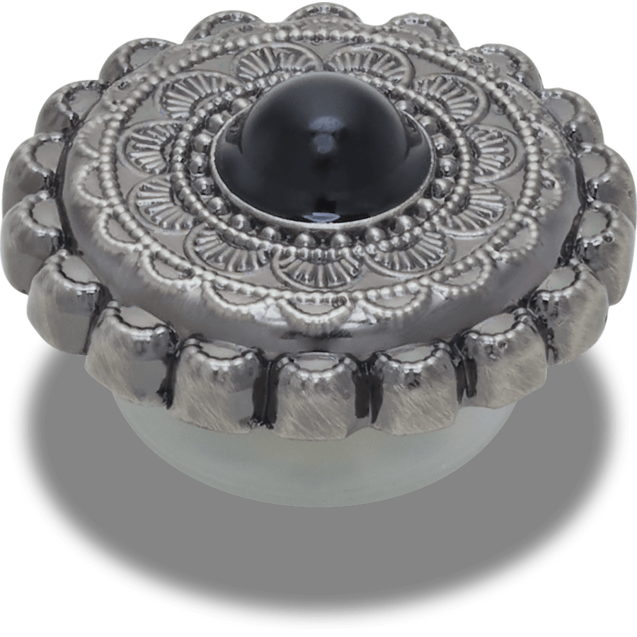 Crocs / Silver and Black Emblem Jibbitz™ charms Discount