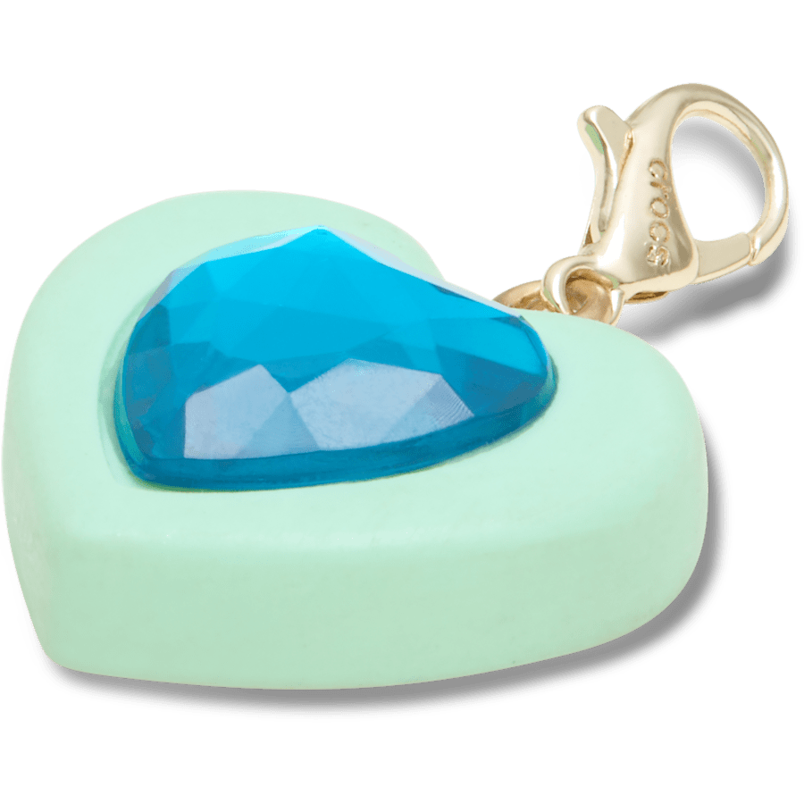 Crocs | Blue Heart Sim Gem Charm Jibbitz Shoe Charm Sale