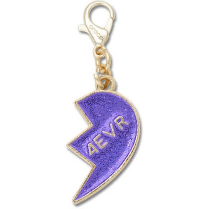 Crocs Purple Glitter BFF Charm Right Jibbitz Shoe Charm Outlet