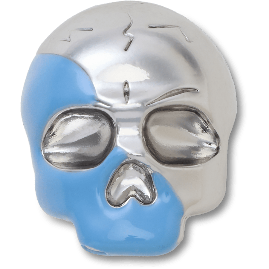Crocs Silver and Blue Enamel Skull Jibbitz™ charms Outlet