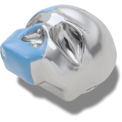 Crocs Silver and Blue Enamel Skull Jibbitz™ charms Outlet