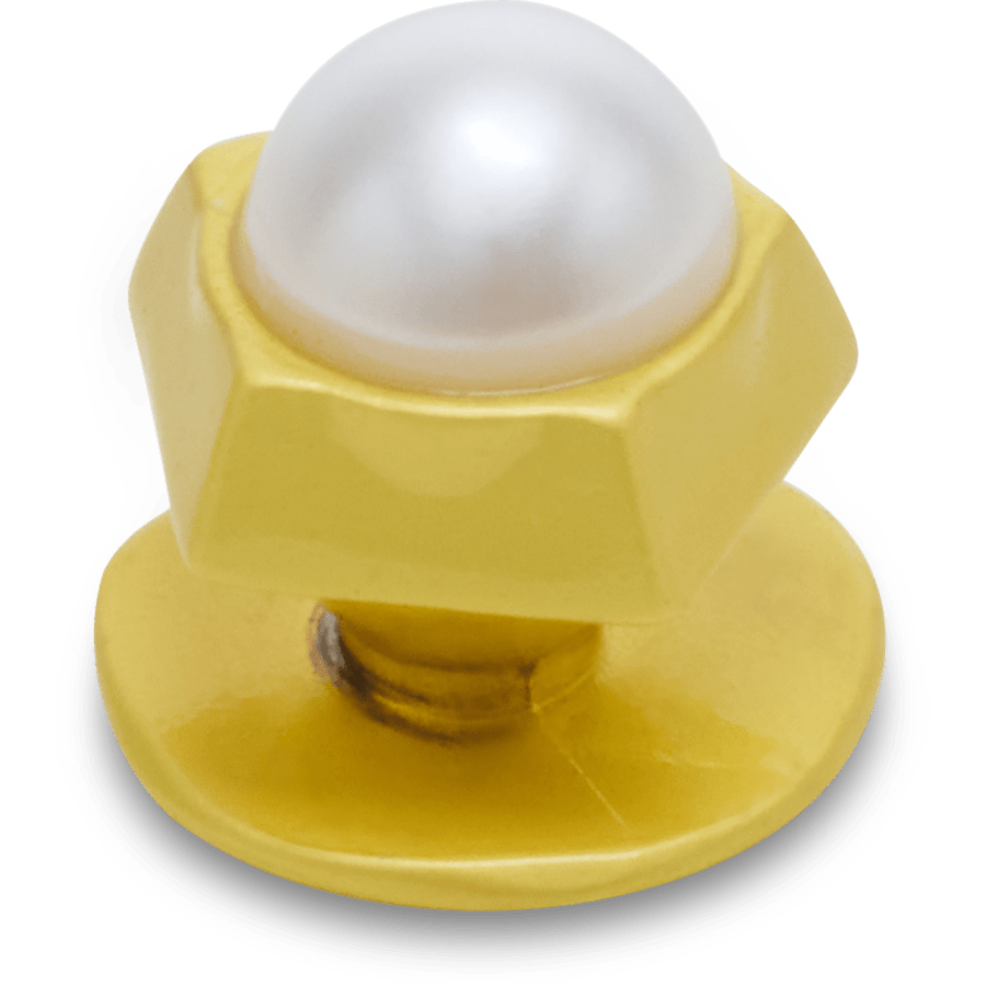 Crocs Gold Pentagon Pearl Jibbitz™ charms Discount