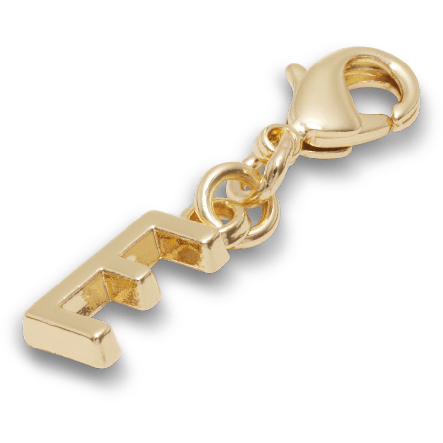 Crocs Gold Letter E Charm Jibbitz™ charms Discount