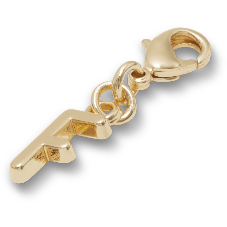 Crocs / Gold Letter F Charm Jibbitz™ charms Discount