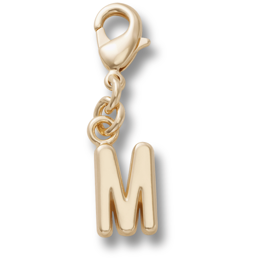 Crocs Gold Letter M Charm Jibbitz™ charms On Sale