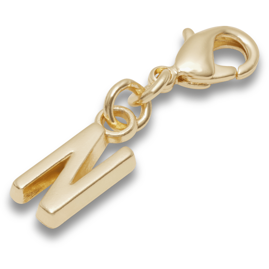 Crocs Gold Letter N Charm Jibbitz™ charms Outlet