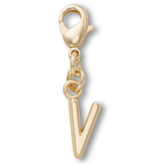 Crocs / Gold Letter V Charm Jibbitz™ charms Discount